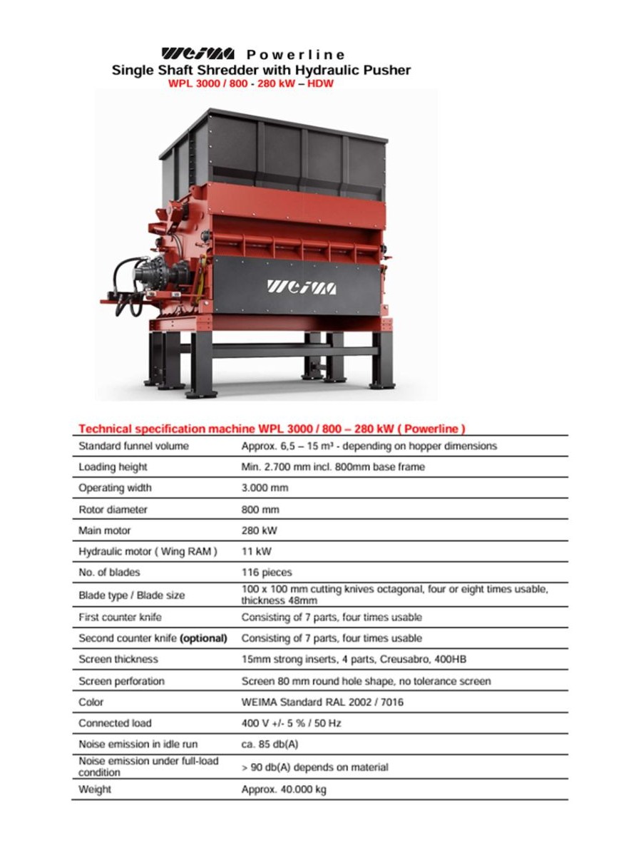Imported Shredder Machine (heavy duty industrial shredder machine)
