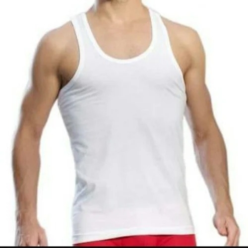 Mens Cotton White Vest