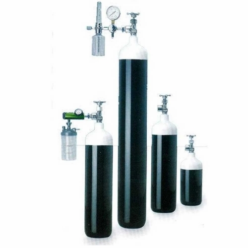 Oxygen Gas Cylinder  - Color: Black