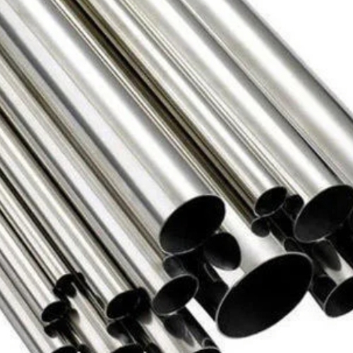 Silver Round Stainless Steel Pipe