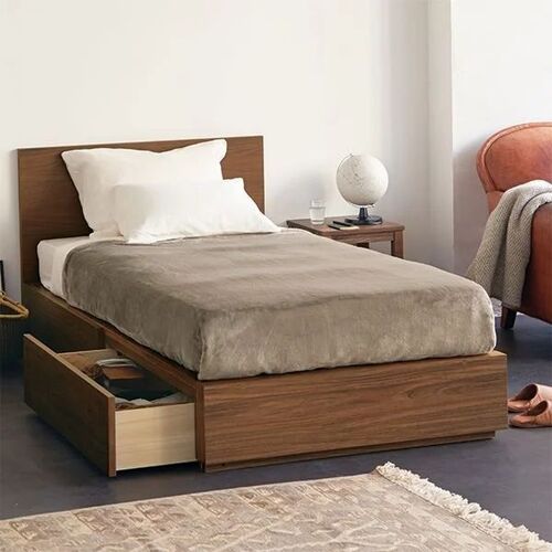 Wooden Bed With Box