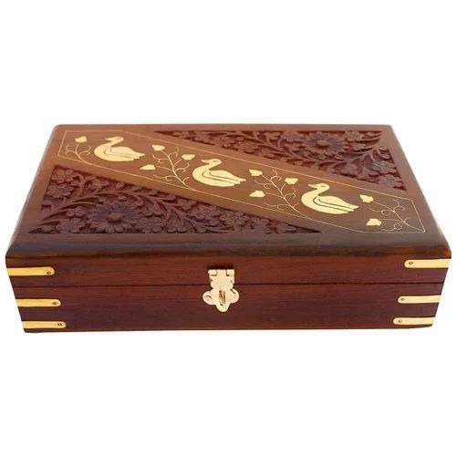 Wooden Rectangle Jewellery Box