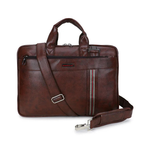 Brown Vegan Leather Office Laptop