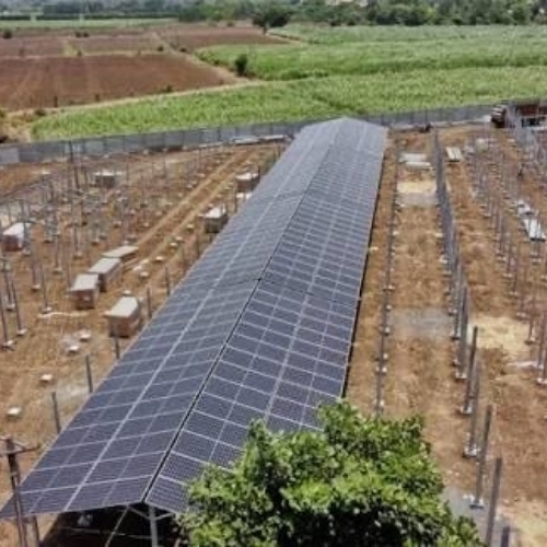 Ground mount solar installation