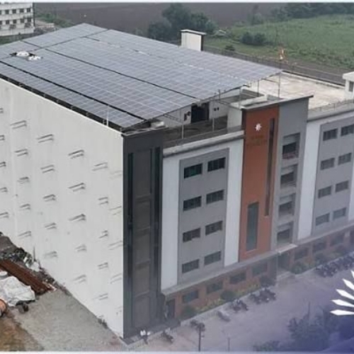 Industrial solar installation