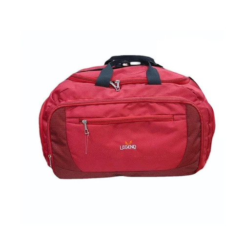 Red Polyester Luggage Bag