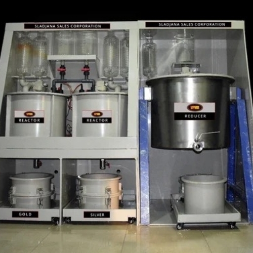 Semi automatic silver three phase plant