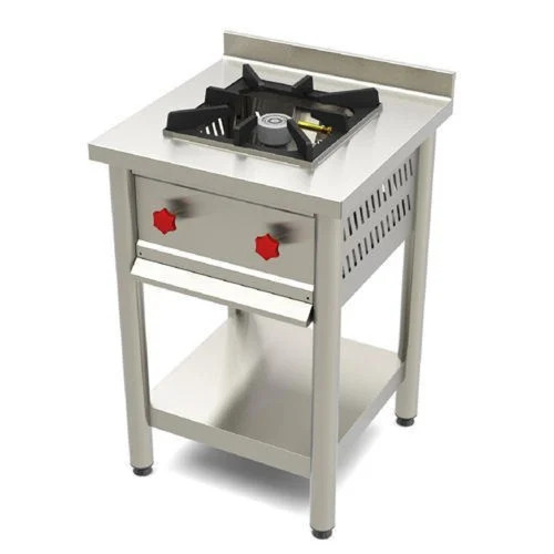 Commercial Single Burner Gas Stove - Material: Stainless Steel