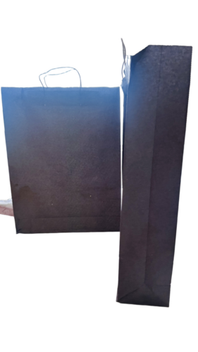 12 X 16 Grey Paper Shopping Bag