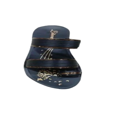 Ladies Black Flat Sandal