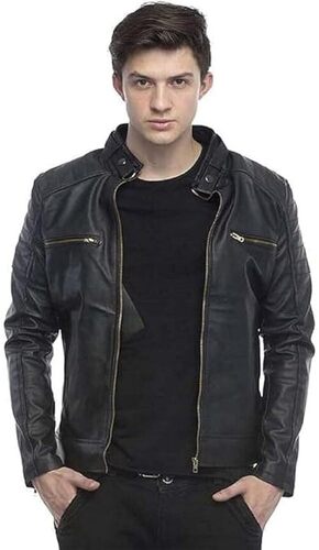 Mens Leather Black Jacket
