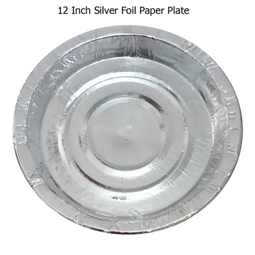 Silver Foil Paper Plates