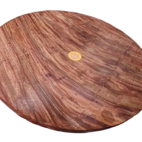 Water Proof Printed Chakla - Wooden, 15mm Thick, Polished Finish | Round Plain Chakla, Box Packaging