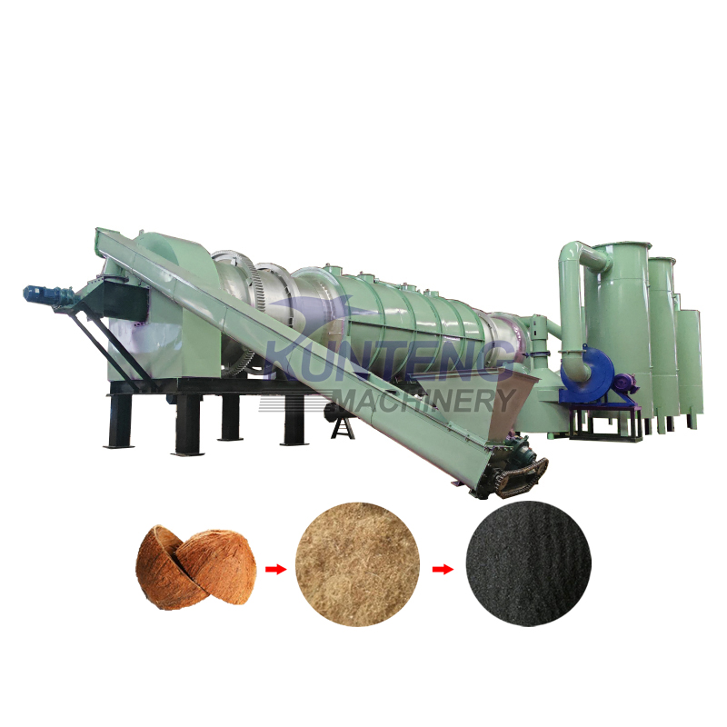 Coconut Shell Carbonization Furnace Rice Husk Carbonization Furnace - Application: Wood Charcoal Briquettes Production Line