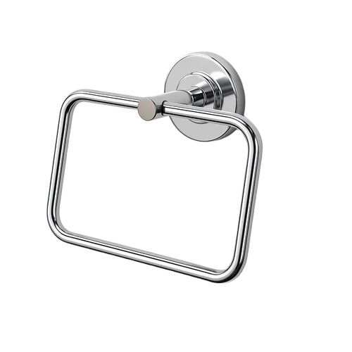 Ss Bathroom Towel Ring - Color: Silver