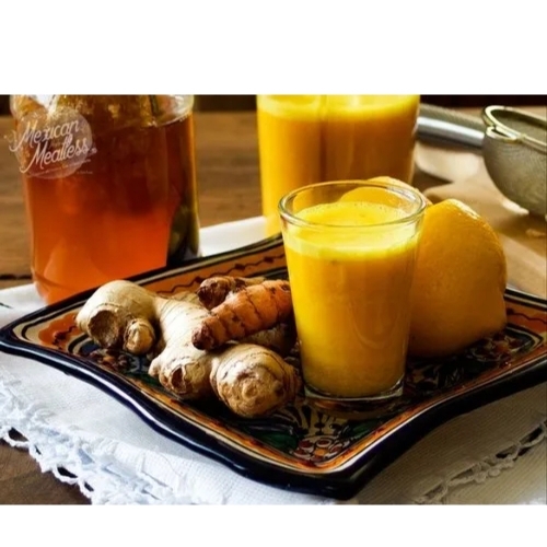 Turmeric juice with honey ginger 