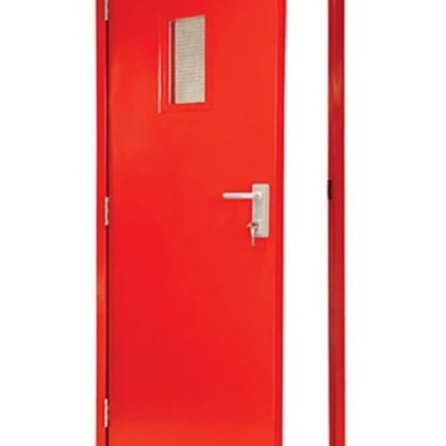 Fire rated steel door