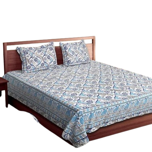 hand block printed bed sheet