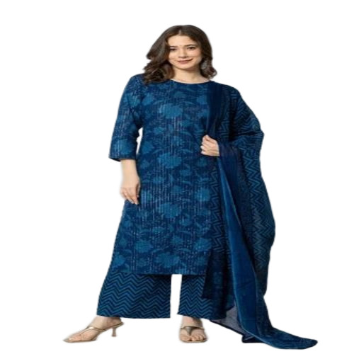 Ladies Cotton Kurti Pant Set