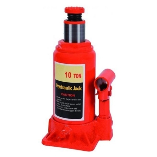 Mild Steel Hydraulic Ram Bottle Jack, Capacity: 10 Ton