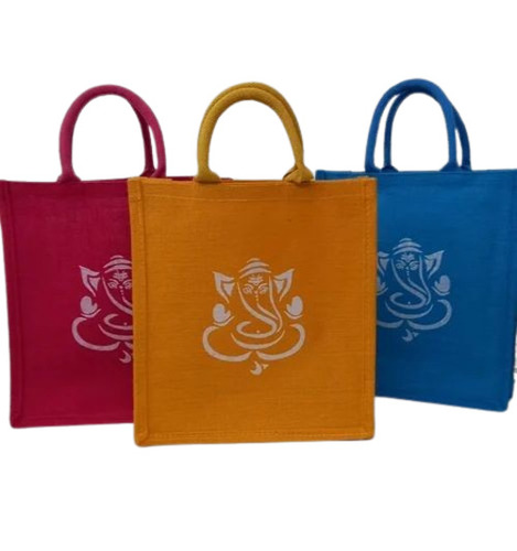 Multicolor Jute Carry Bag