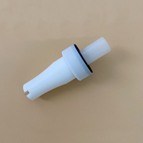 Powder coating gun nozzles