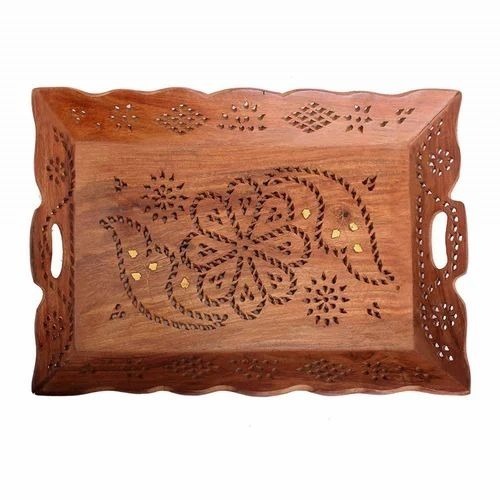 Wooden Breakfast Serving Tray