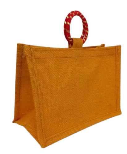 Yellow Jute Fashion Bags