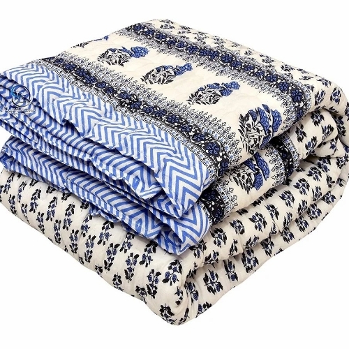 Jaipuri Cotton Bed Ac Quilt - Pattern: Printed