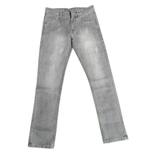 Mens Gray Denim Jeans