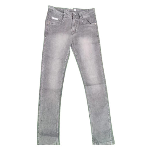 Mens Grey Shade Jeans - Denim, Size 30, Black | Comfortable, No Fade, Regular Fit