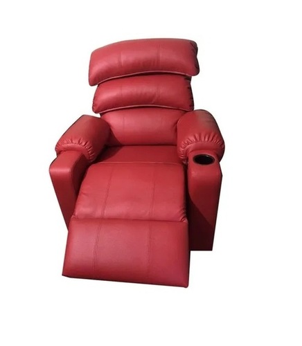 Red Leather Recliner Chair