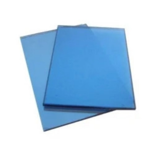 Reflective Sapphire Blue Glass