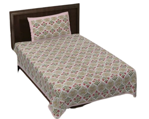 cotton printed bed sheet