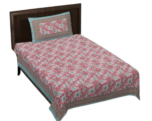 Cotton Printed Single Bed Sheet Set