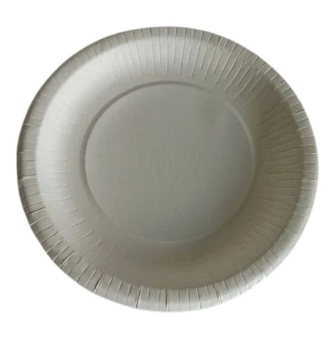 White Plain Disposable Paper Plate