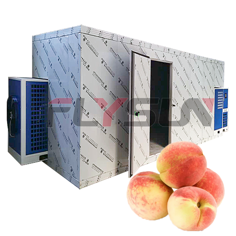 Fruit Drying Equipment Heat Pump Box Type Peach Drying Room Air Energy Circulation Peach Drying Equipment - Color: White