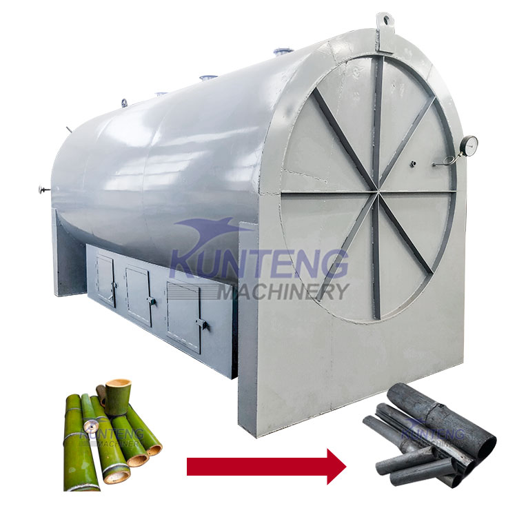Wood And Coconut Shell Carbonization Furnace Horizontal Carbonization Furnace - Application: Manufacturing Plant