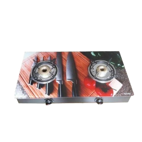 2 Burner Designer Glass Gas Stove