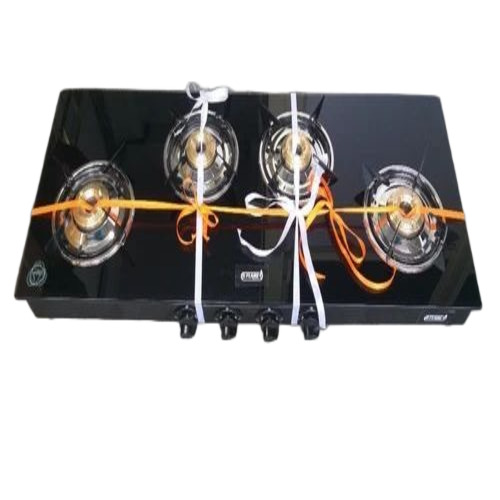 4 Burner Long Glass Gas Stove