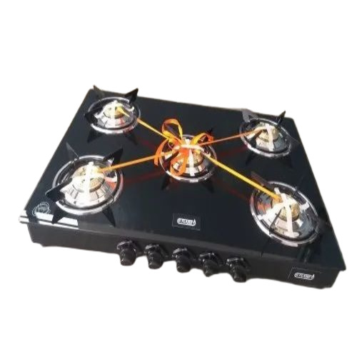 5 Burner Glass Top Stove