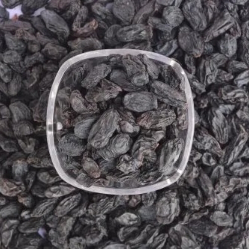 Black Raisins - 1 Kg Loose, Plastic Box Packaging, Organic, Grade A, 99% Purity, 12% Moisture