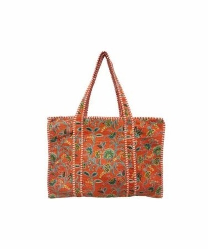 Orange Cotton Tote Bags