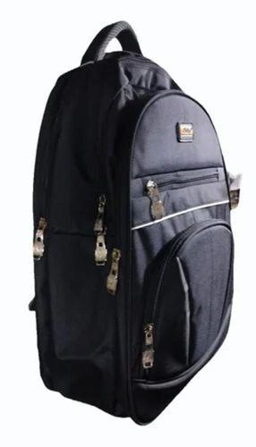 Black Polyester School Bag