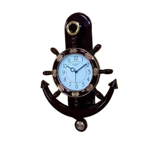 Plastic Analog Pendulum Wall Clock