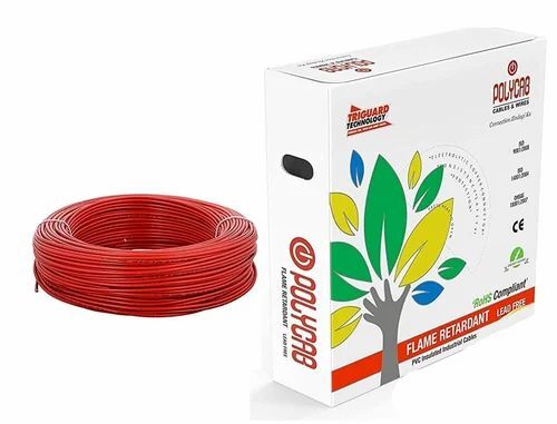 Polycab House Wire - Color: Red
