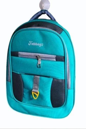 Sea Green Polyester School Bag