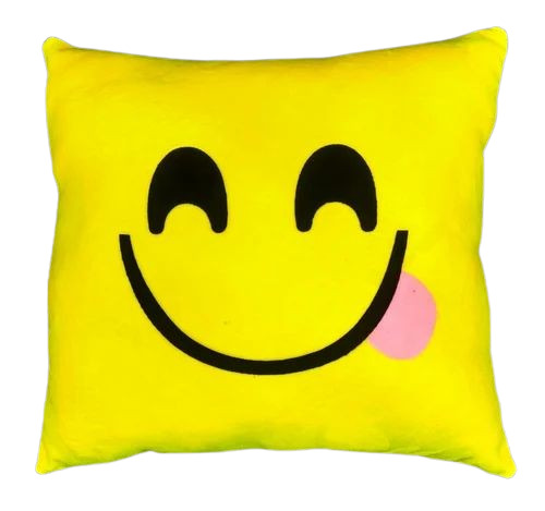 Square Emoji Printed Cushion