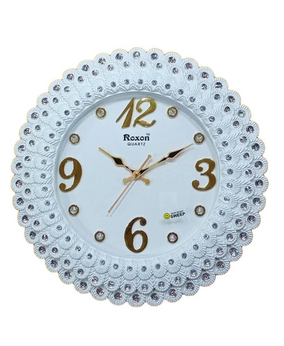 White Plastic Analog Wall Clock