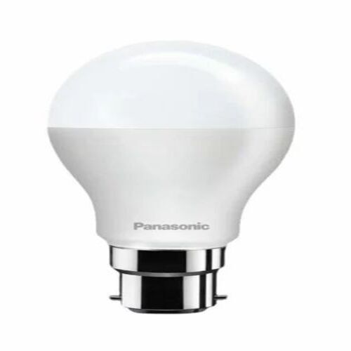 White Round Shape Led Bulb - Body Material: Copper